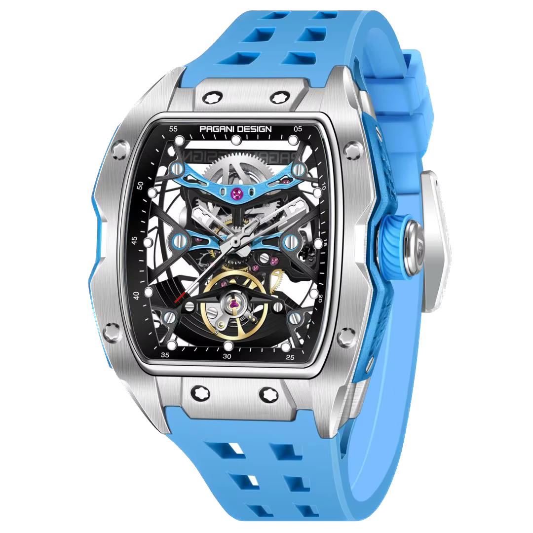 PAGANI DESIGN 42MM PD-YS018 Skeleton Dial 'MILLE" Mechanical Watch 50M WATERPROOF