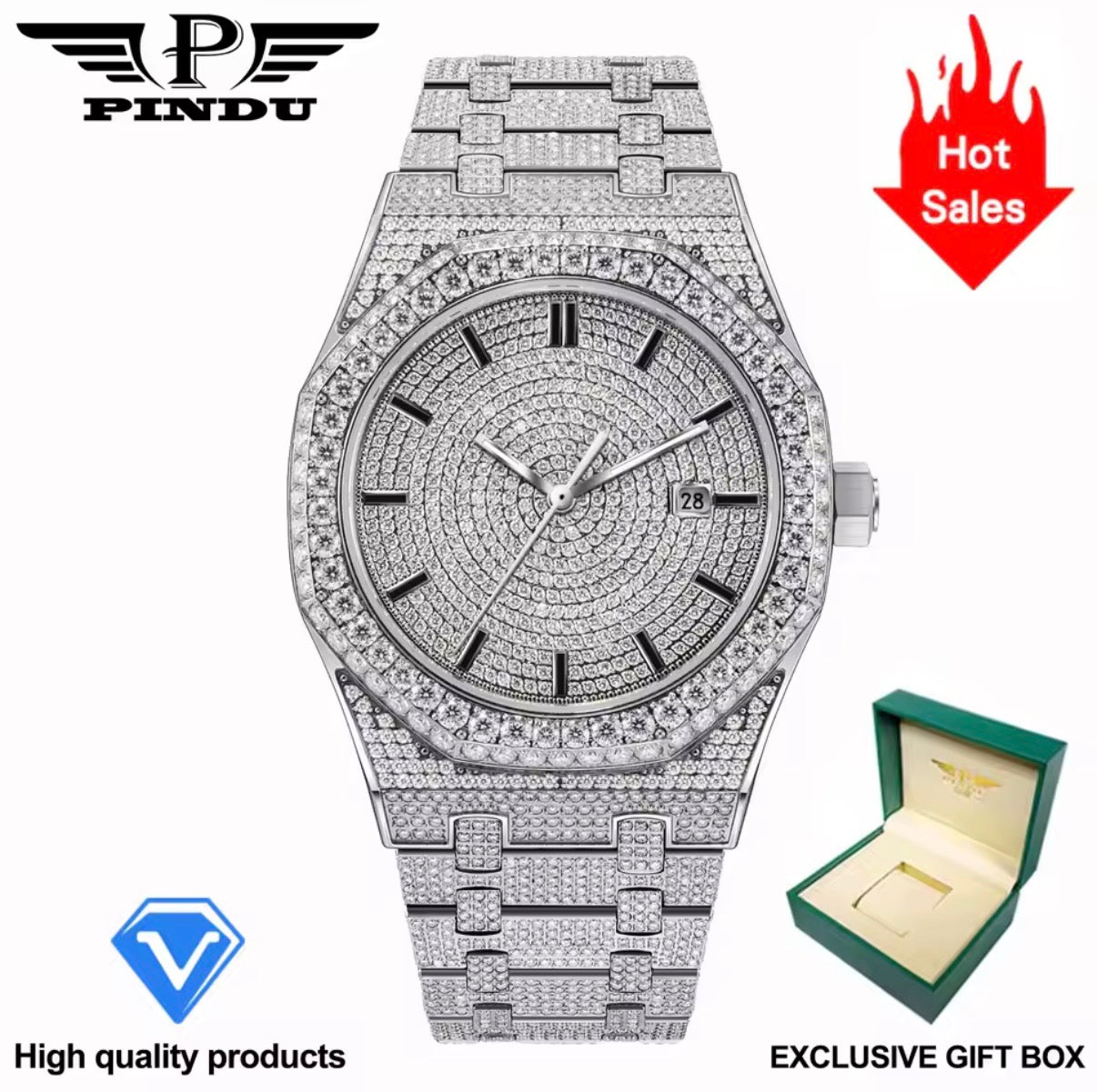 Best Affordable Luxury Iced Dial Watch Look Why Pindu Stands Out