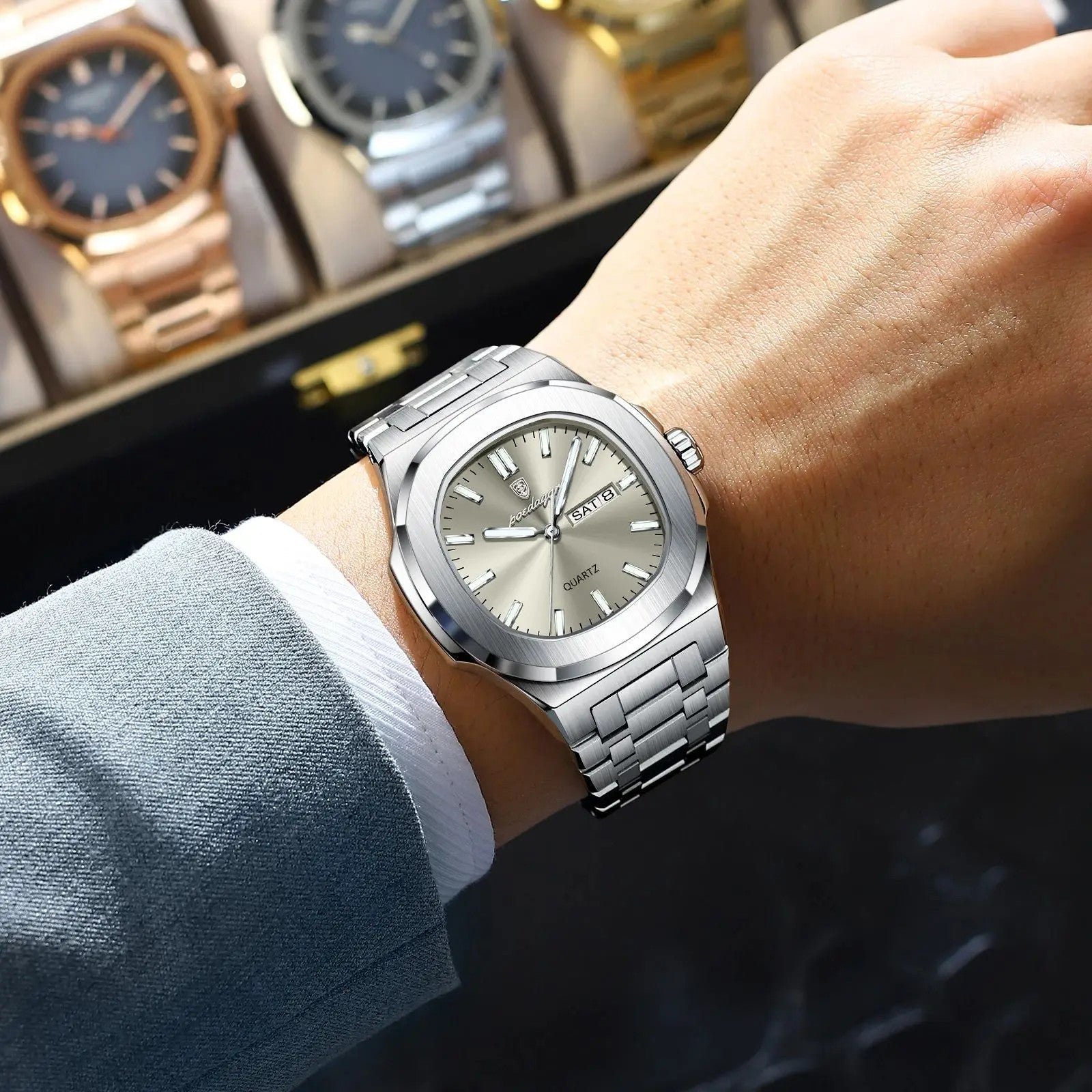 Poedagar Men S Square Quartz Watch Review