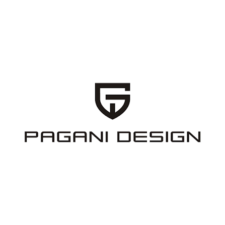 Pagani Design Logo in Black and white