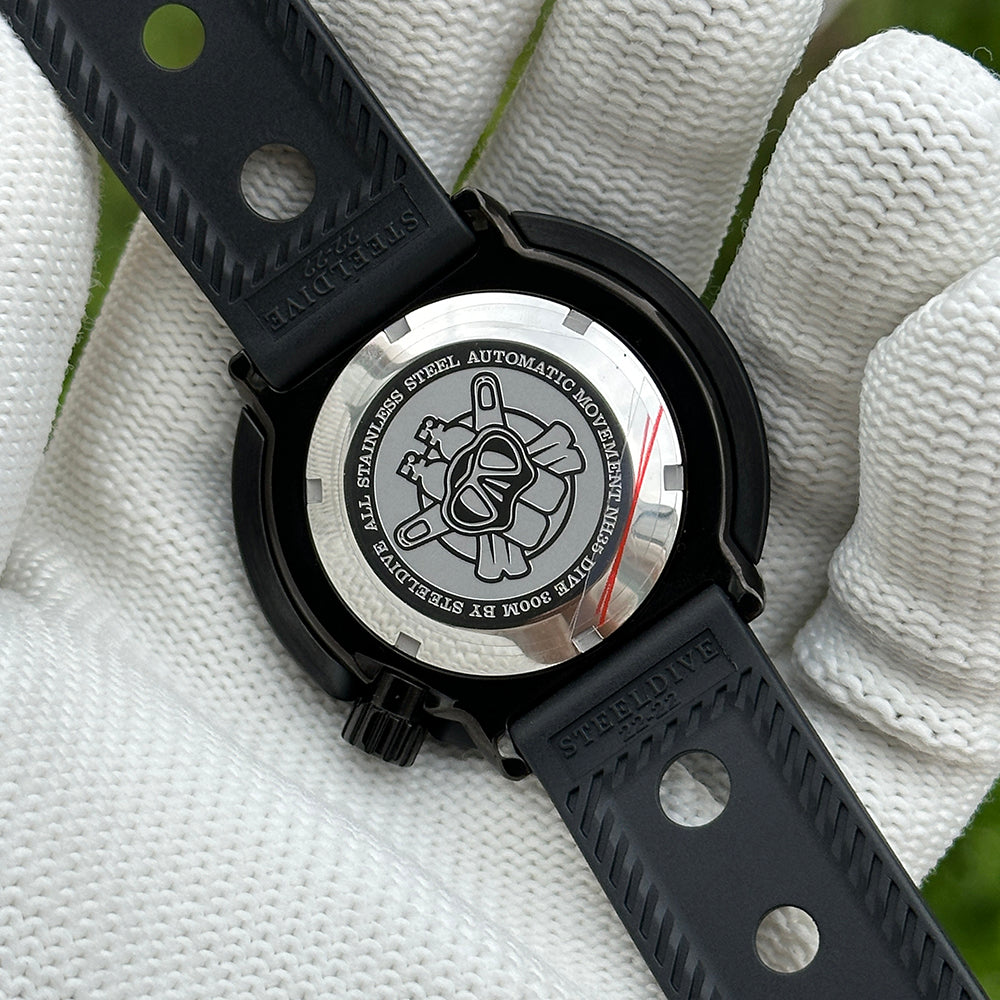 STEELDIVE SD1975XT — PVD Black Tuna 47.5MM 300M NH35 Automatic Dive Watch