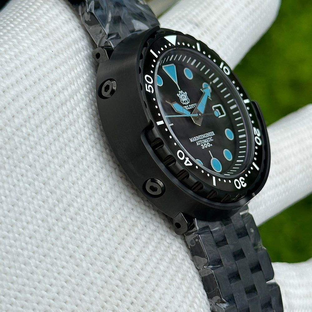STEELDIVE SD1975XT — PVD Black Tuna 47.5MM 300M NH35 Automatic Dive Watch