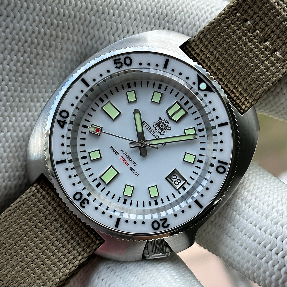 STEELDIVE SD1974B Japan NH35 Automatic 200M Waterproof Mens Dive Watch