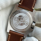 Engraved caseback of the STEELDIVE SD2213 reading Sapphire Crystal Dive 1200M