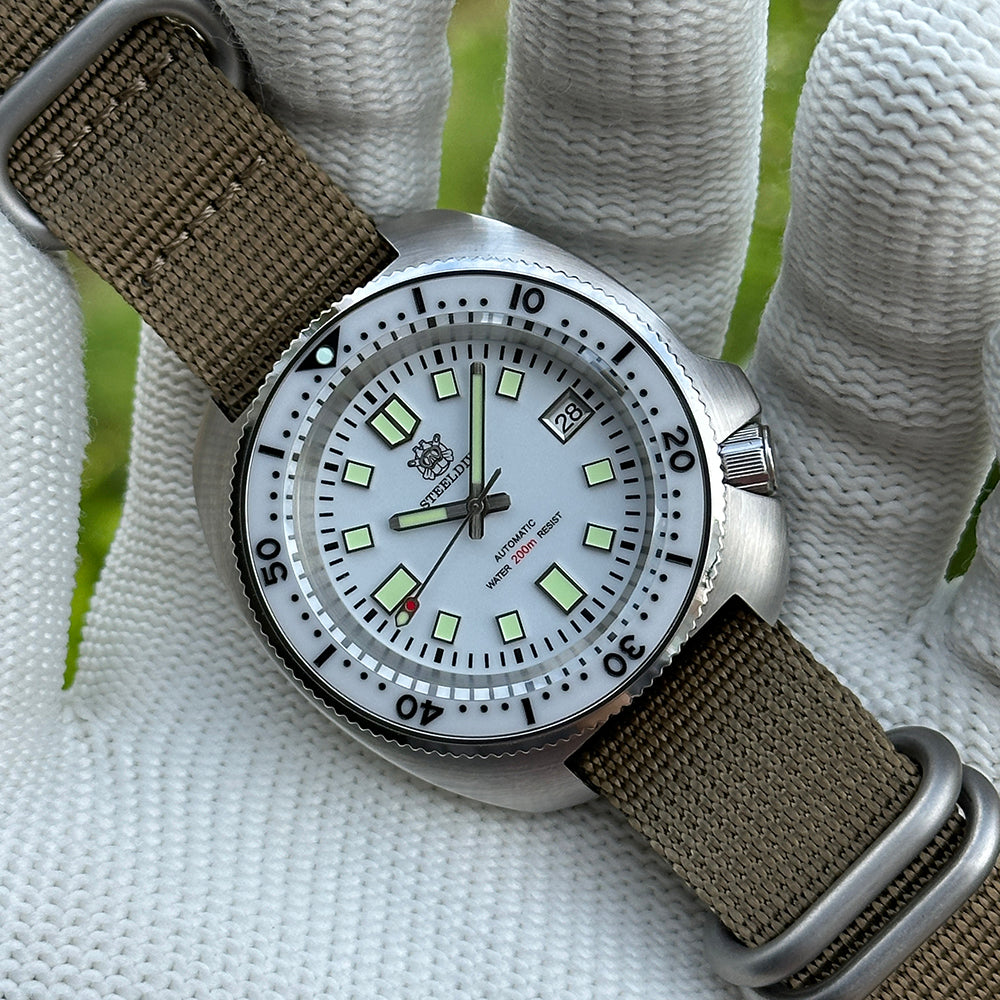 STEELDIVE SD1974B Japan NH35 Automatic 200M Waterproof Mens Dive Watch