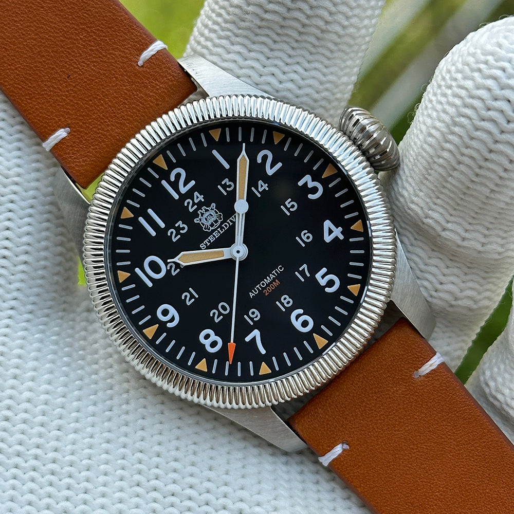 STEELDIVE SD1906H — 39MM Pilot NH35 Automatic 200M Dive Watch