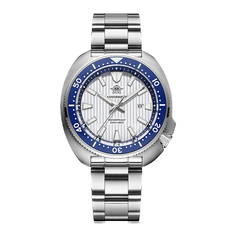 ADDIESDIVE AD2507 Mens Diver Sport Quartz Watch stainless Steel 20Bar Waterproof