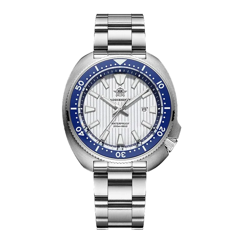 ADDIESDIVE AD2507 Mens Diver Sport Quartz Watch stainless Steel 20Bar Waterproof-PrimeTimepiece