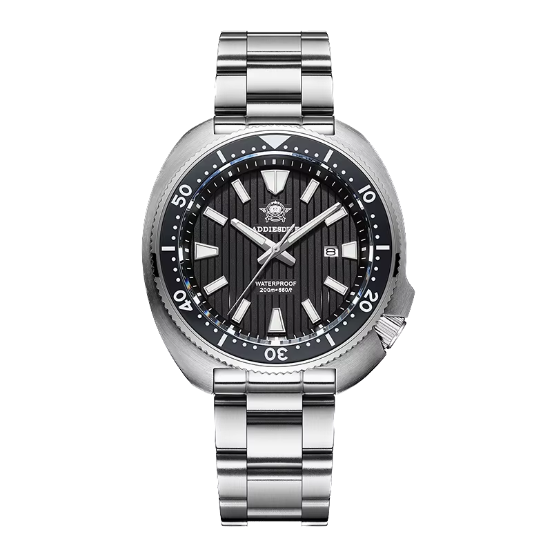 ADDIESDIVE AD2507 Mens Diver Sport Quartz Watch stainless Steel 20Bar Waterproof