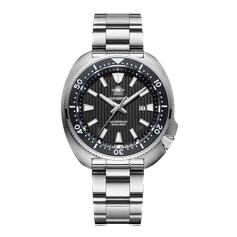 ADDIESDIVE AD2507 Mens Diver Sport Quartz Watch stainless Steel 20Bar Waterproof-PrimeTimepiece