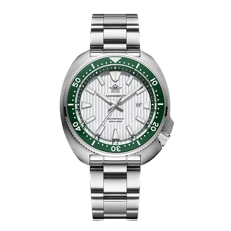 ADDIESDIVE AD2507 Mens Diver Sport Quartz Watch stainless Steel 20Bar Waterproof-PrimeTimepiece