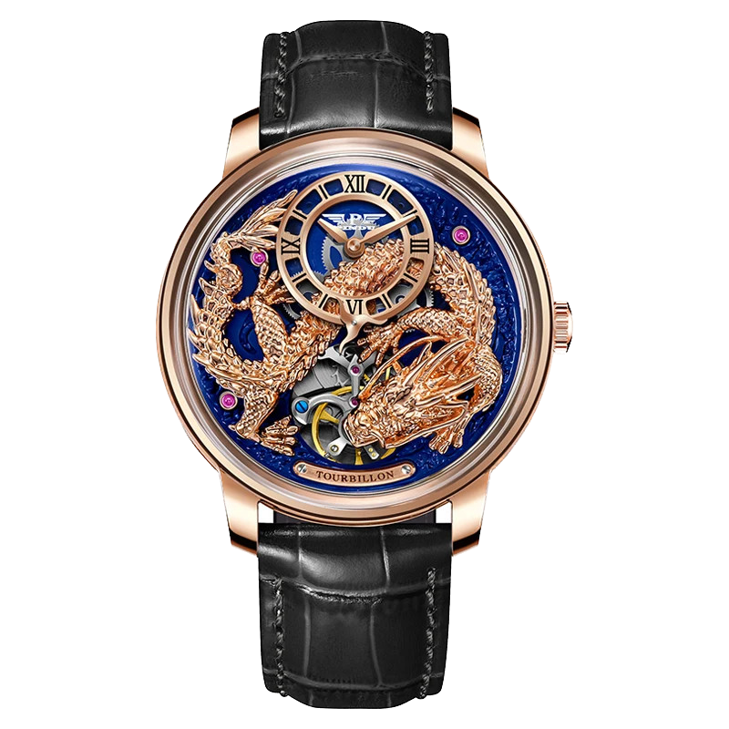 PINDU Golden Dragon Dial Automatic Men's Watch M2791B Movement Waterproof PD6632