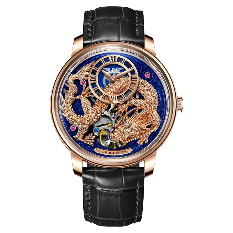 PINDU Golden Dragon Dial Automatic Men's Watch M2791B Movement Waterproof PD6632-PrimeTimepiece