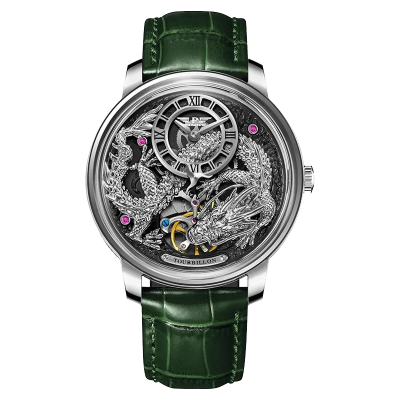 PINDU Golden Dragon Dial Automatic Men's Watch M2791B Movement Waterproof PD6632-PrimeTimepiece