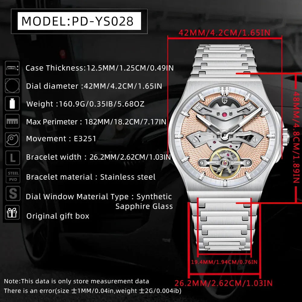 PAGANI DEISGN PD-YS028 42mm Sapphire Automatic Mechanical Diver Waterproof Watch-PrimeTimepiece