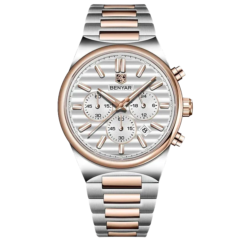 BENYAR BY-5214M Luxury Men Watch Waterproof Quartz Business Sports Chronograph-PrimeTimepiece