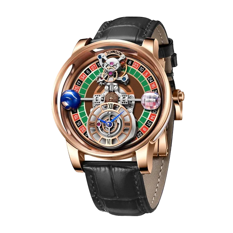 PINDU Men's Quartz Celestial Gaming Disk Dial Sapphire Glass Waterproof Watch-PrimeTimepiece