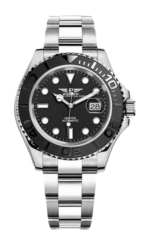 PINDU Water Ghost Yacht GMT Mechanical 40MM Luxury Ceramic Automatic Men's Watch