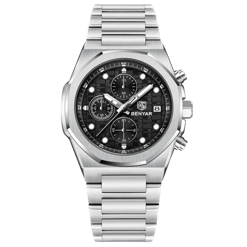 BENYAR BY‑5216 Luxury Quartz Chronograph Sports Watch for Men, Waterproof-PrimeTimepiece