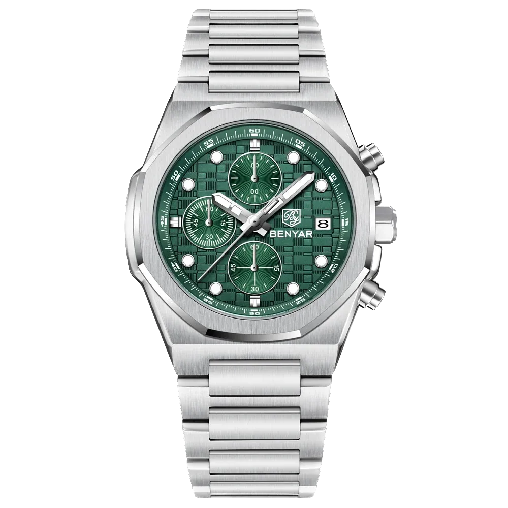 BENYAR BY‑5216 Luxury Quartz Chronograph Sports Watch for Men, Waterproof-PrimeTimepiece