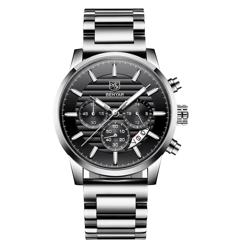 BENYAR BY-5104M Chronograph Sport Men's Luxury Business Quartz Watch 9 Variants-PrimeTimepiece