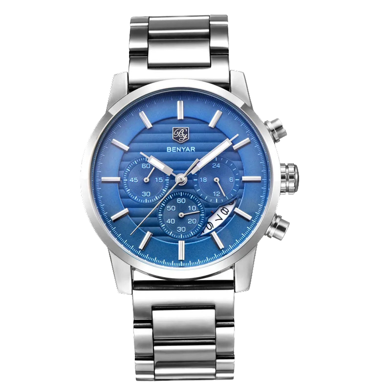 BENYAR BY-5104M Chronograph Sport Men's Luxury Business Quartz Watch 9 Variants
