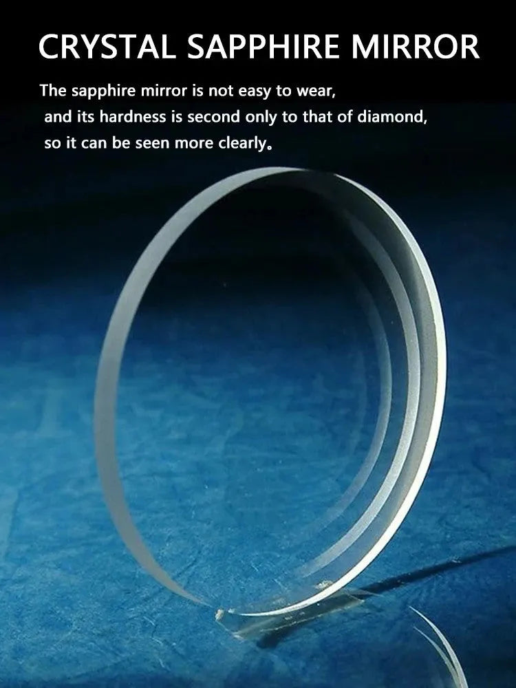 PINDU Tourbillon Movement Sapphire Mirror Men Transparent Case Rubber Strap-PrimeTimepiece