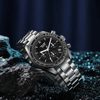 PINDU PD-1701 40MM Men Sapphire Chronograph Quartz Moon Watch, Waterproof-PrimeTimepiece