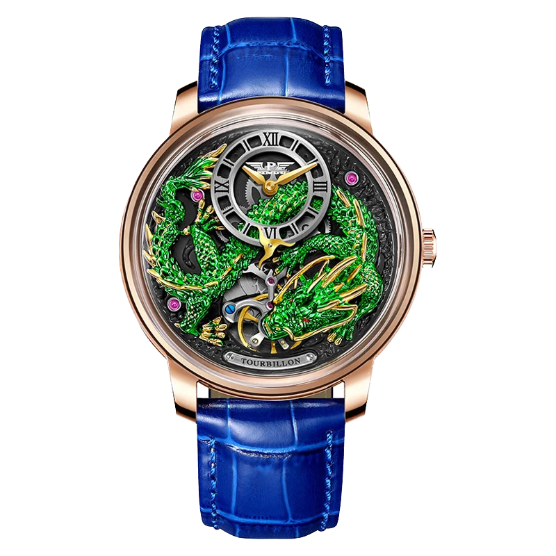 PINDU Golden Dragon Dial Automatic Men's Watch M2791B Movement Waterproof PD6632