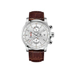 BENYAR BY-5102 Men's Quartz Chronograph Sports Watch Silver White