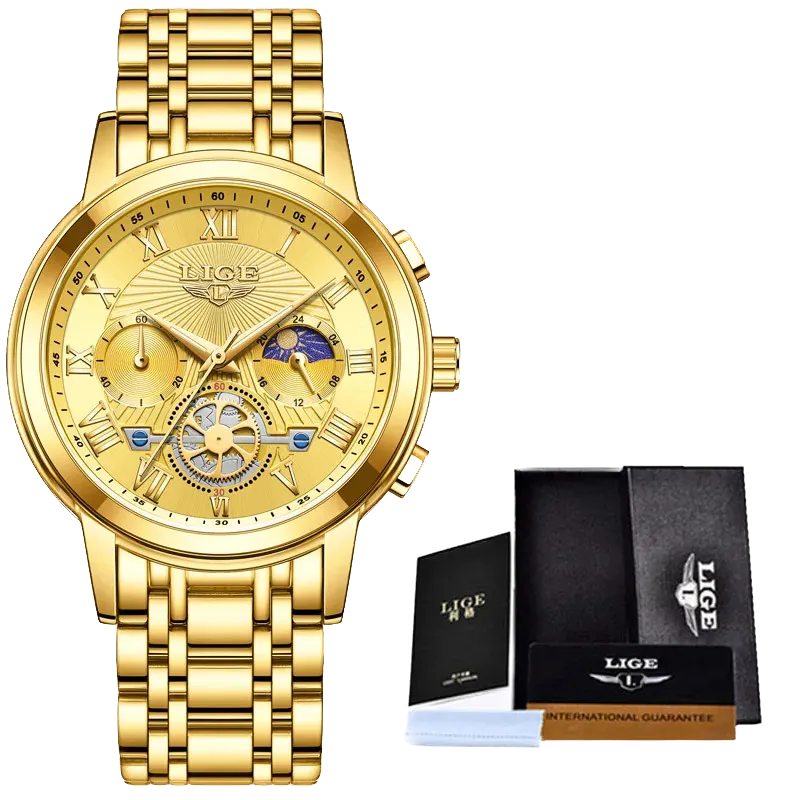 LIGE Luxury Womens Watch Creative Steel Women's Bracelet Ladies Waterproof-PrimeTimepiece
