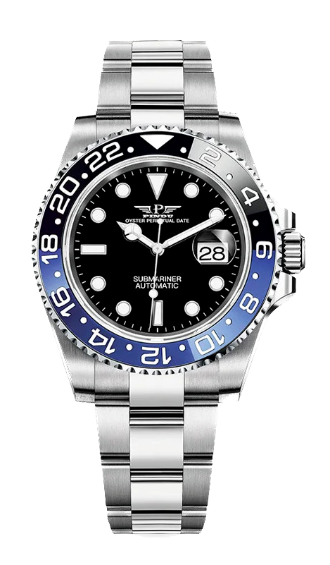 PINDU Water Ghost Yacht GMT Mechanical 40MM Luxury Ceramic Automatic Men's Watch