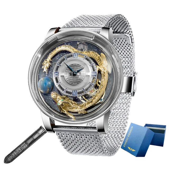 PINDU 6532 Tianlong Dragon Edition Quartz Timepiece, Waterproof Watch, leather