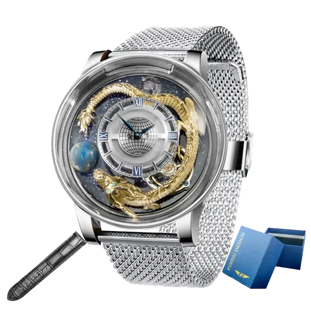 PINDU 6532 Tianlong Dragon Edition Quartz Timepiece, Waterproof Watch, leather-PrimeTimepiece