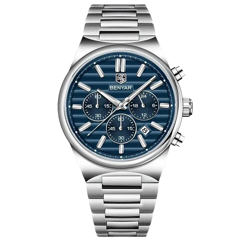 BENYAR BY-5214M Luxury Men Watch Waterproof Quartz Business Sports Chronograph-PrimeTimepiece