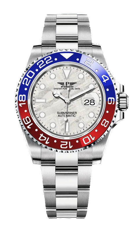 PINDU Water Ghost Yacht GMT Mechanical 40MM Luxury Ceramic Automatic Men's Watch