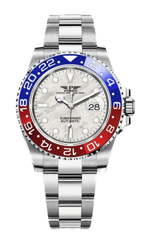 PINDU Water Ghost Yacht GMT Mechanical 40MM Luxury Ceramic Automatic Men's Watch-PrimeTimepiece