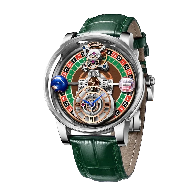 PINDU Men's Quartz Celestial Gaming Disk Dial Sapphire Glass Waterproof Watch-PrimeTimepiece