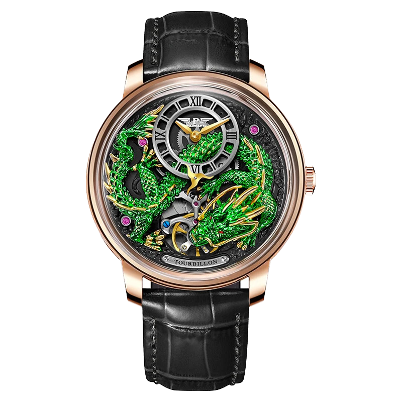 PINDU Golden Dragon Dial Automatic Men's Watch M2791B Movement Waterproof PD6632