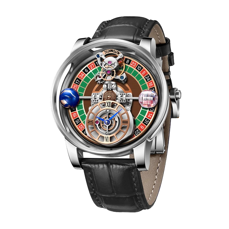 PINDU Men's Quartz Celestial Gaming Disk Dial Sapphire Glass Waterproof Watch