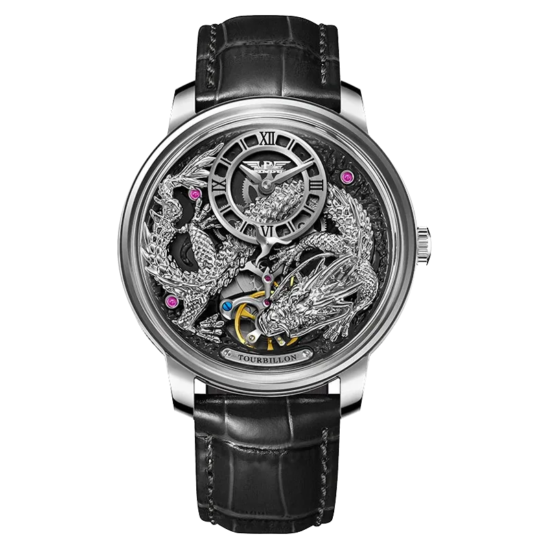 PINDU Golden Dragon Dial Automatic Men's Watch M2791B Movement Waterproof PD6632-PrimeTimepiece