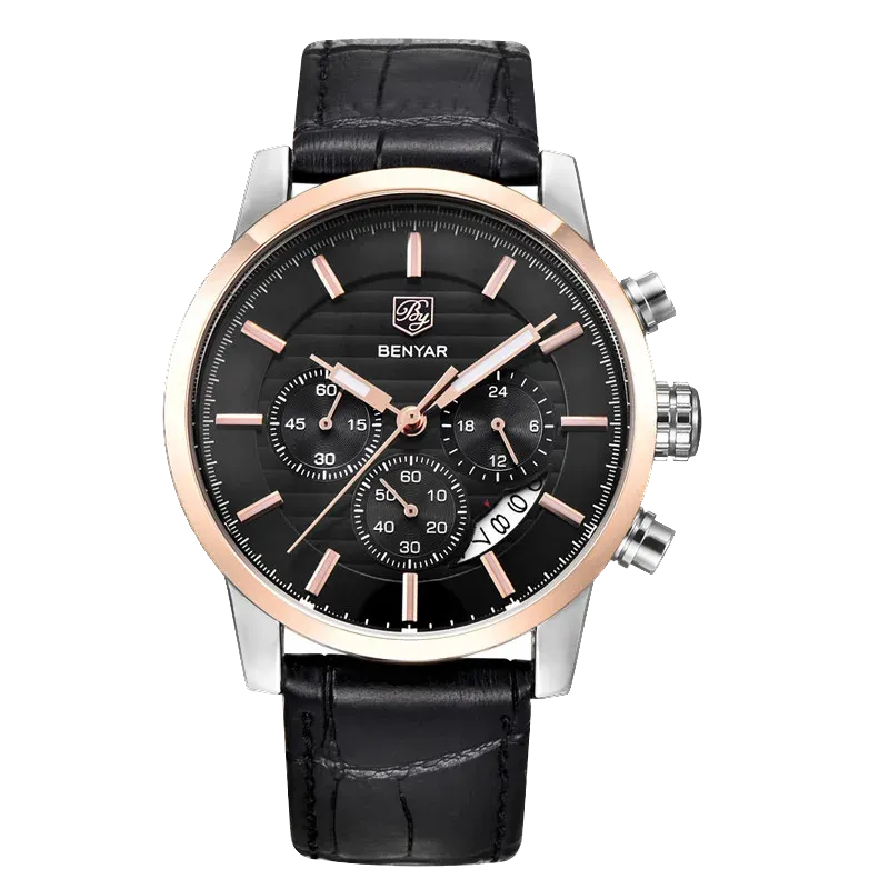 BENYAR BY-5104M Chronograph Sport Men's Luxury Business Quartz Watch 9 Variants-PrimeTimepiece