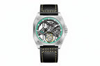 PINDU Hollow transparent Automatic Mechanical Tourbillon Movement Men's Watch-PrimeTimepiece