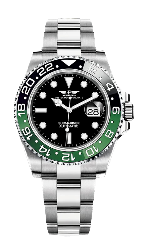 PINDU Water Ghost Yacht GMT Mechanical 40MM Luxury Ceramic Automatic Men's Watch