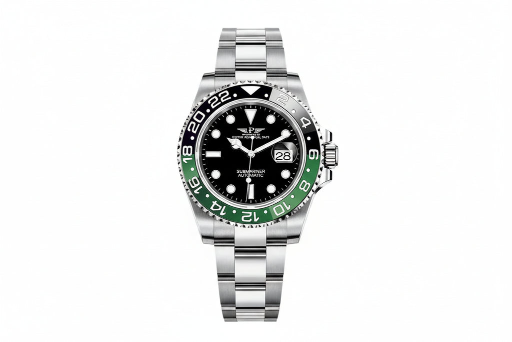 PINDU Water Ghost Yacht GMT Mechanical 40MM Luxury Ceramic Automatic Men's Watch-PrimeTimepiece