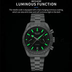 PINDU Tribute to Moon Watch Retro Luxury Quartz Watches Men Sport Chronograph-PrimeTimepiece