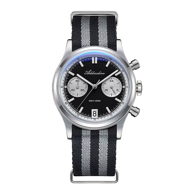 ADDIESDIVE AD2095 Men’s Quartz Watch Luminous Chronograph 100M Water Resistant