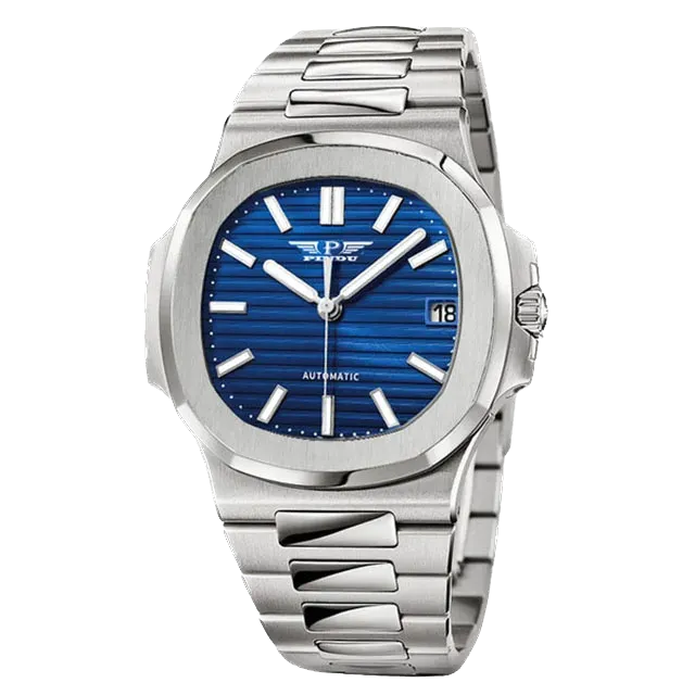 PINDU P6502 Mens Automatic Mechanical Waterproof Moon Phase Watch-PrimeTimepiece