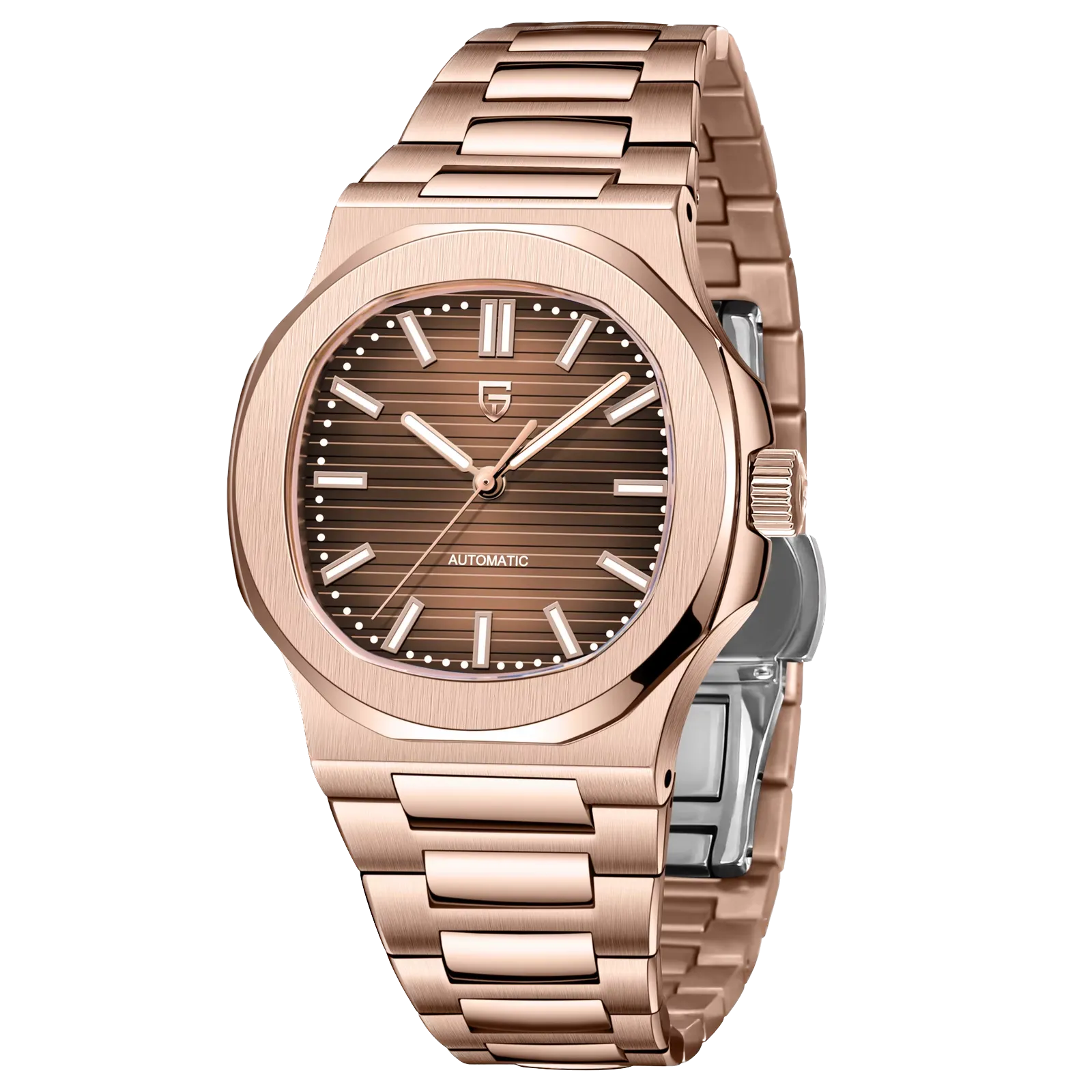 PAGANI DESIGN PD‑1728 40 MM Rose Gold & Blue Automatic Mechanical Watch Men-PrimeTimepiece