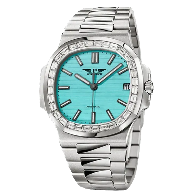 PINDU P6502 Mens Automatic Mechanical Waterproof Moon Phase Watch-PrimeTimepiece